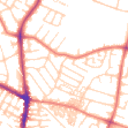 Daytime road noise heatmap for M20 6SR