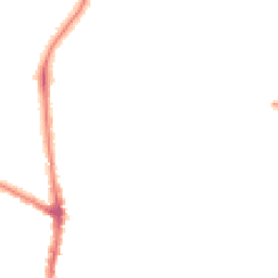 Night-time road noise heatmap for M20 6SR