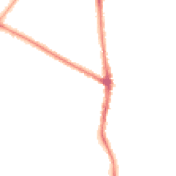 Night-time road noise heatmap for M20 6TZ