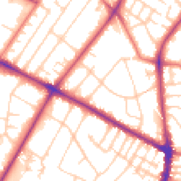 Daytime road noise heatmap for M20 6XB