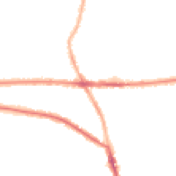 Night-time road noise heatmap for M21 0AB