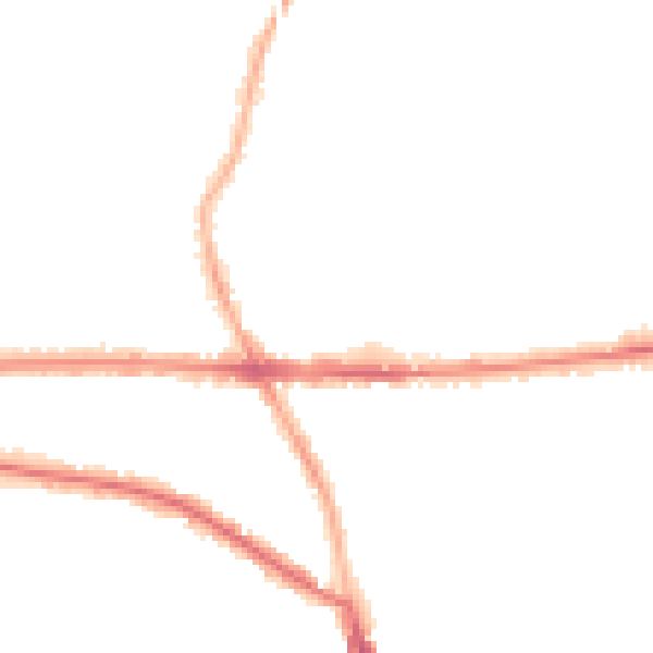 Night-time road noise heatmap for M21 0AY