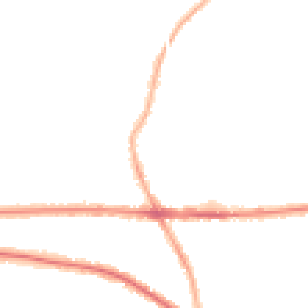 Night-time road noise heatmap for M21 0BP