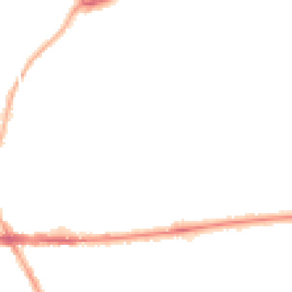 Night-time road noise heatmap for M21 0DZ