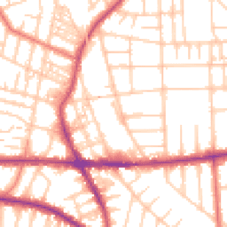 Daytime road noise heatmap for M21 0QT
