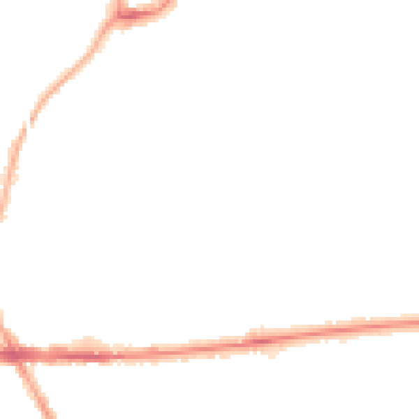 Night-time road noise heatmap for M21 0QZ