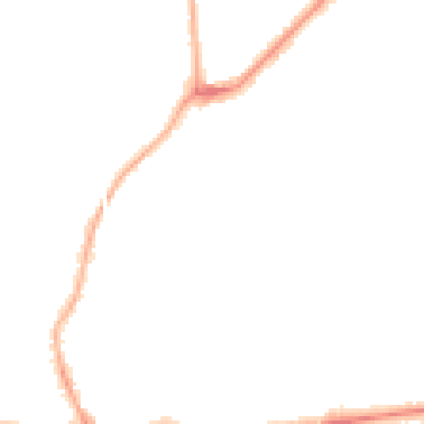 Night-time road noise heatmap for M21 0RL