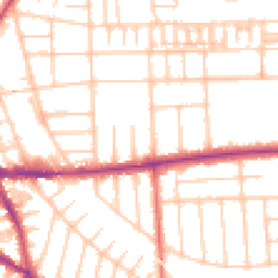 Daytime road noise heatmap for M21 0ST