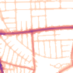 Daytime road noise heatmap for M21 0XE