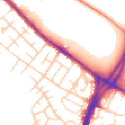 Daytime road noise heatmap for M21 7GN