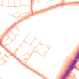 Daytime road noise heatmap for M21 7RH