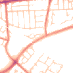 Daytime road noise heatmap for M21 7SU