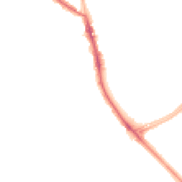 Night-time road noise heatmap for M21 8AR