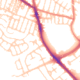Daytime road noise heatmap for M21 8ER