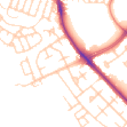 Daytime road noise heatmap for M21 8FR