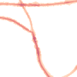 Night-time road noise heatmap for M21 8TW