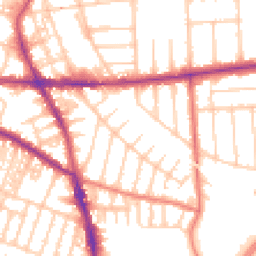 Daytime road noise heatmap for M21 8UX