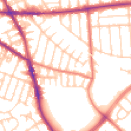 Daytime road noise heatmap for M21 8XR
