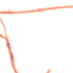 Night-time road noise heatmap for M21 8XU