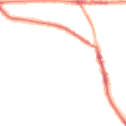 Night-time road noise heatmap for M21 9FP