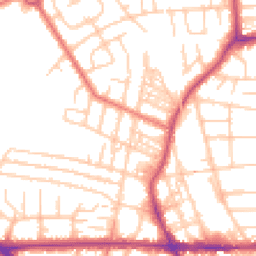 Daytime road noise heatmap for M21 9GE