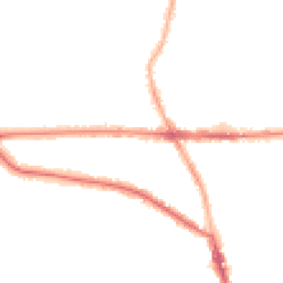 Night-time road noise heatmap for M21 9GP