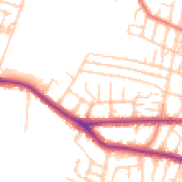 Daytime road noise heatmap for M21 9LA