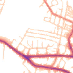 Daytime road noise heatmap for M21 9LT