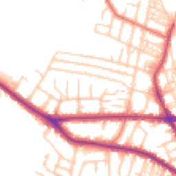 Daytime road noise heatmap for M21 9WD