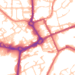 Daytime road noise heatmap for M24 1AE