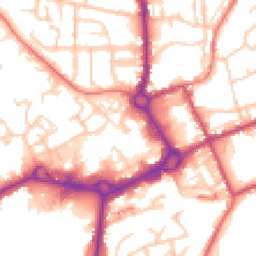Daytime road noise heatmap for M24 1AF