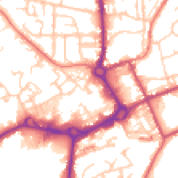 Daytime road noise heatmap for M24 1AN