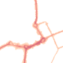 Night-time road noise heatmap for M24 1AN