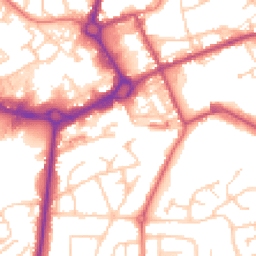Daytime road noise heatmap for M24 1BN