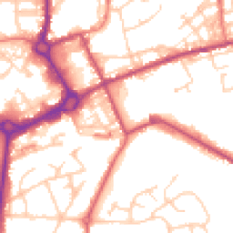 Daytime road noise heatmap for M24 1BT