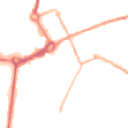 Night-time road noise heatmap for M24 1BU