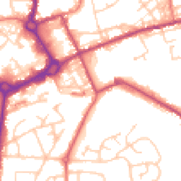 Daytime road noise heatmap for M24 1BZ