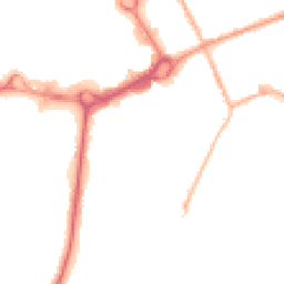 Night-time road noise heatmap for M24 1DB
