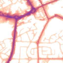 Daytime road noise heatmap for M24 1DG