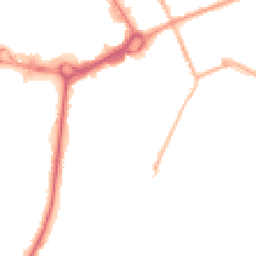 Night-time road noise heatmap for M24 1DG