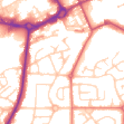 Daytime road noise heatmap for M24 1DN