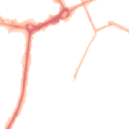 Night-time road noise heatmap for M24 1DN