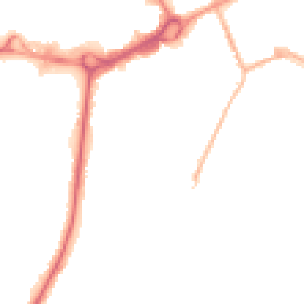 Night-time road noise heatmap for M24 1DT