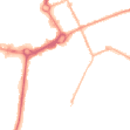 Night-time road noise heatmap for M24 1DW