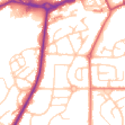 Daytime road noise heatmap for M24 1EB