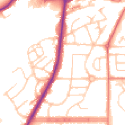 Daytime road noise heatmap for M24 1ED