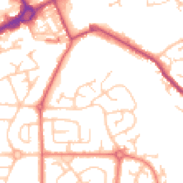 Daytime road noise heatmap for M24 1FH