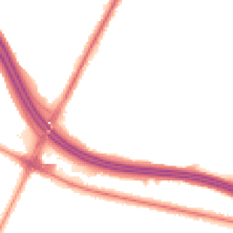 Night-time road noise heatmap for M24 1NU