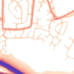 Daytime road noise heatmap for M24 1PN