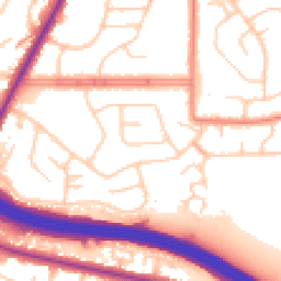 Daytime road noise heatmap for M24 1QB